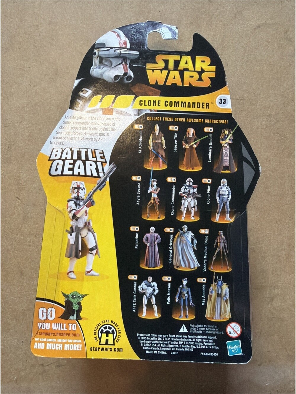 CLONE COMMANDER Star Wars Revenge of the Sith #33 3.75" Figure